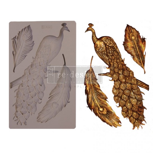 Redesign Decor 5'' x 8'' Silicone Mould - Regal Peacock